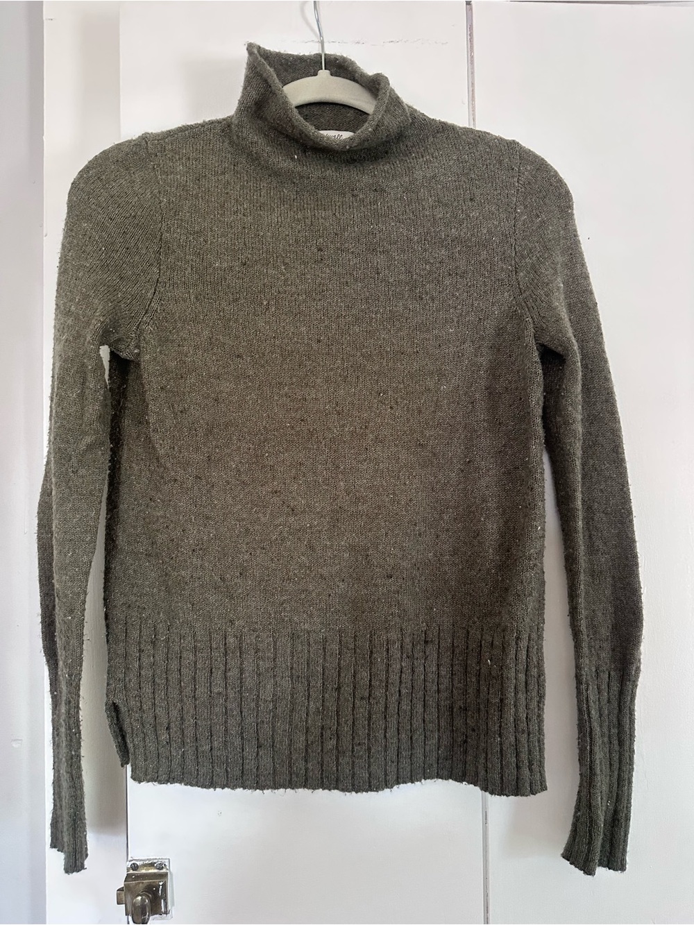 Madewell Olive Green Turtleneck Sweater